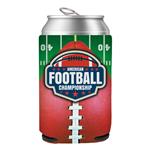 DC1000BEZ4CP-FOOT Football Can Cooler With Full Color Custom Imprint
